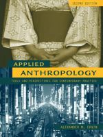 Applied anthropology : tools and perspectives for contemporary practice /