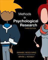 Methods in psychological research /