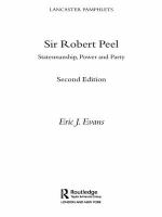 Sir Robert Peel : statesmanship, power, and party /