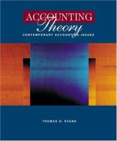Accounting theory : contemporary accounting issues /