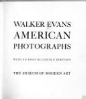 Walker Evans : American photographs /