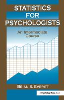 Statistics for psychologists : an intermediate course /