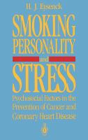 Smoking, personality, and stress : psychosocial factors in the prevention of cancer and coronary heart disease /