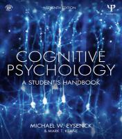 Cognitive psychology : a student's handbook /