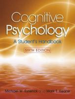 Cognitive psychology : a student's handbook /