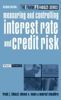 Measuring and controlling interest rate and credit risk /