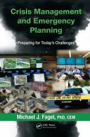 Crisis management and emergency planning : preparing for today's challenges /