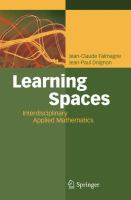 Learning spaces : interdisciplinary applied mathematics /
