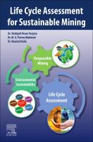 Life cycle assessment for sustainable mining /
