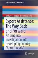 Export assistance the way back and forward ; an empirical investigation into developing country "Born Globals" /