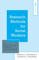 Research methods for social workers : a practice-based approach /