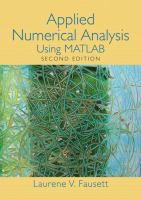 Applied numerical analysis using MATLAB /