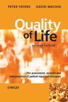 Quality of life : the assessment, analysis and interpretation of patient-reported outcomes /