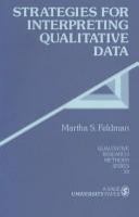 Strategies for interpreting qualitative data /