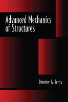 Advanced mechanics of structures /
