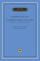 Commentaries on Plato /