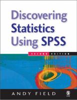 Discovering statistics using SPSS : (and sex, drugs and rock 'n' roll) /