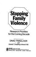 Stopping family violence : research priorities for the coming decade /