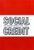 Social credit : the English origins /