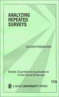 Analyzing repeated surveys