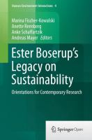 Ester Boserup's Legacy on Sustainability Orientations for Contemporary Research /