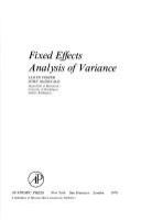 Fixed effects analysis of variance /