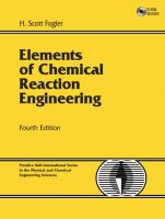 Elements of chemical reaction engineering /