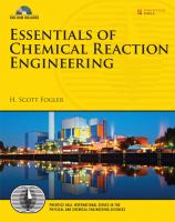 Essentials of chemical reaction engineering /