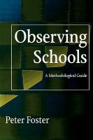 Observing schools : a methodological guide /
