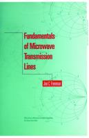 Fundamentals of microwave transmission lines /