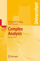 Complex analysis /
