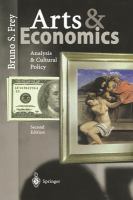 Arts & economics : analysis & cultural policy /