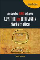 Unexpected links between Egyptian and Babylonian mathematics /