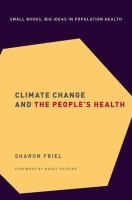 Climate change and the people's health /