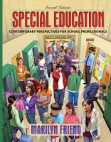 Special education : contemporary perspectives for school professionals /