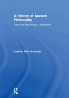 A history of ancient philosophy : from the beginnings to Augustine /