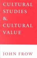 Cultural studies and cultural value /