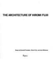 The architecture of Hiromi Fujii /