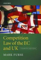 Competition law of the UK and EC /