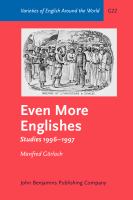 Even more Englishes : studies, 1996-1997 /