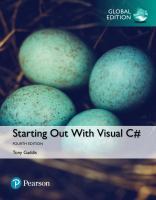 Starting out with Visual C# /