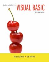 Starting out with Visual Basic /