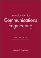 Introduction to communications engineering /
