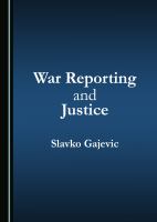 War reporting and justice /