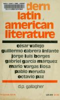 Modern Latin American literature /