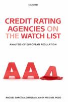 Credit rating agencies on the watch list : analysis of European regulation /