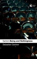 Sartre's Being and nothingness : a reader's guide /