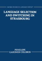 Language selection and switching in Strasbourg /