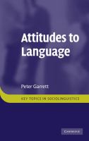 Attitudes to language /