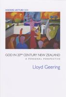God in twentieth century New Zealand : a personal perspective /